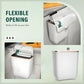 🏠 Poubelle de Cuisine Suspendue avec Couvercle – Gain de place idéal pour les petites cuisines. Bloque les odeurs alimentaires, se fixe sur les portes de placard, plans de travail ou murs. Parfaite pour sachets de thé, épluchures & déchets quotidiens 🍃