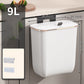 🏠 Poubelle de Cuisine Suspendue avec Couvercle – Gain de place idéal pour les petites cuisines. Bloque les odeurs alimentaires, se fixe sur les portes de placard, plans de travail ou murs. Parfaite pour sachets de thé, épluchures & déchets quotidiens 🍃