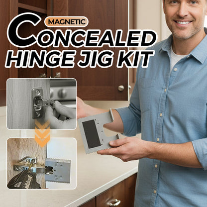 🛠️ 50% DE RÉDUCTION ! 🔧 Kit de Gabarit pour Charnières Cachées Magnétiques – Installation précise, Idéal pour portes & Cloisons 🚪