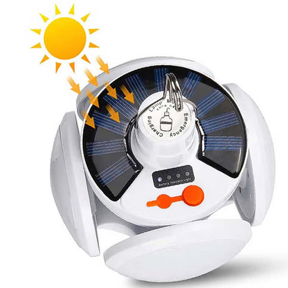 ☀️⚡ 50 % DE RÉDUCTION ! 🔋🔥 Lampe solaire pliable en forme de ballon de football – Étanche, multifonction & 360° d’éclairage ! ⚽💡