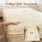 🛏️ -50 % DÈS MAINTENANT ! 🧵 Drap-housse en maille extensible à 360° – Chaleur immédiate et motif en relief 3D pour matelas jusqu’à 30 cm 🧶