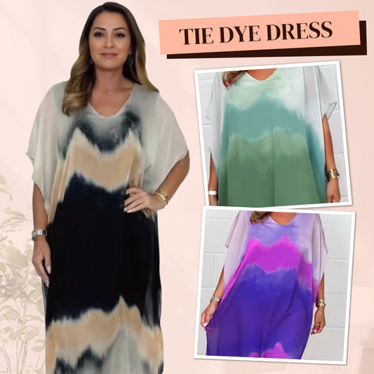 🔥Dernier Jour -49%🔥 Robe Tie-Dye Fluide & Confortable Femme