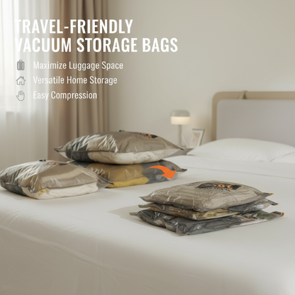 🧳 OFFRE LIMITÉE -50% ! ✨ Sacs de Rangement Sous Vide de Voyage – Économisez 75% d'Espace, Pompe Sans Fil, Hermétique, 3 Tailles 📦