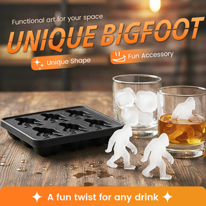 💎 Bac à Glaçons en Silicone Bigfoot – Forme 3D Amusante, Sans BPA & Démoulage Facile