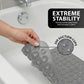 🛁 50% DE RÉDUCTION 💎 Tapis de baignoire antidérapant 100×40 cm – Ventouses ultra-fixantes & drainage rapide – 7 couleurs disponibles – sécurité et confort sous la douche 🌈