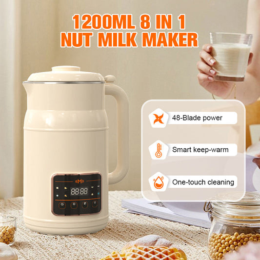 ⏳ Offre limitée −50% ⏰Machine à lait végétal 8 en 1 de 1200 ml