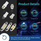 💡 50 % de réduction – Kit LED complet pour éclairage intérieur de véhicule – 14 LED SMD haut de gamme, branchement simplifié, 6000K – pour habitacle, plaque d'immatriculation et plus encore 🔧