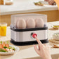 🥚✨ Cuiseur à œufs multifonction avec couvercle transparent – Œufs à la coque, pochés ou omelette, arrêt automatique, design compact, le petit appareil malin des petits-déjeuners réussis 🍳👌