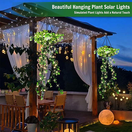 🌿☀️ Lampe solaire suspendue effet herbe – Lumière chaude et tamisée, ambiance féerique pour le jardin, la terrasse ou le balcon, sans fil ni pile 🍃🏡