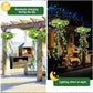 🌿☀️ Lampe solaire suspendue effet herbe – Lumière chaude et tamisée, ambiance féerique pour le jardin, la terrasse ou le balcon, sans fil ni pile 🍃🏡