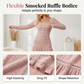 ✨ 50% DE RÉDUCTION MAINTENANT ! 👗 Robe Maxi à Encolure Carrée – Haut Smocké, Bordure à Volants et Tissu Respirant 🌸