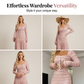 ✨ 50% DE RÉDUCTION MAINTENANT ! 👗 Robe Maxi à Encolure Carrée – Haut Smocké, Bordure à Volants et Tissu Respirant 🌸