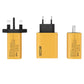 🔌 50% DE RÉDUCTION ⚡ Bloc chargeur rapide 4 ports 120W – Compatible PD & QC – Compact, sûr & charge ordinateur, tablette et téléphone simultanément – idéal pour la maison ou le voyage 📱