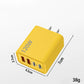 🔌 50% DE RÉDUCTION ⚡ Bloc chargeur rapide 4 ports 120W – Compatible PD & QC – Compact, sûr & charge ordinateur, tablette et téléphone simultanément – idéal pour la maison ou le voyage 📱
