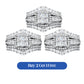 💍 OFFRE LIMITÉE -50% ! 💥 Bague Femme Zircone Cubique Taille Princesse – Sertissage Pavé, Anneau Multi-Couches, Éclat Brillant ✨