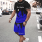 👕🔥 PROMO FLASH 60% ! Ensemble Homme T-shirt & Short Imprimé Graphique – Tissu Doux, Design Audacieux, 6 Couleurs, Taille S-5XL, Parfait pour l'Été ☀️