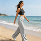 👖 50% DE RÉDUCTION ! 🧘‍♀️ Jogging Printemps Taille Haute – Uni, Coupe Ample, Amincissante & Confortable pour le Sport & le Quotidien 🌷