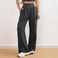 👖 50% DE RÉDUCTION ! 🧘‍♀️ Jogging Printemps Taille Haute – Uni, Coupe Ample, Amincissante & Confortable pour le Sport & le Quotidien 🌷