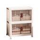 🦦 50% DE RÉDUCTION! 🧺 Bac de Rangement Pliable avec Couvercle – 3 étages, portes magnétiques & roulettes – Idéal pour vêtements, jouets & couvertures 🏠