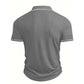 👔 Chemise Casual Manches Courtes Été – Tricot Premium, Liseré Contrastant, Respirante 🌴