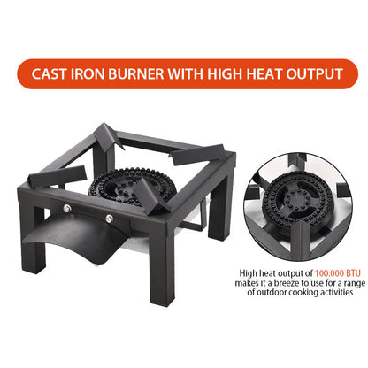 🔥 50% DE RÉDUCTION ! 🍳 Réchaud à Gaz Propane Portable en Fonte – Robuste, durable & performant – Idéal pour le camping, la cuisine en plein air ou comme réchaud de secours – répartition uniforme de la chaleur, avec allumage piézoélectrique ⛺✨