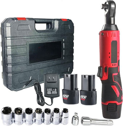 📢50% OFF !! ⏰🔒 Wireless Electric Ratchet Wrench Set, Compact Cordless Repair Tool for Auto & Home Maintenance