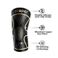 🔥 Genouillère Compression Cuivre Pro – Nylon – Soutien Progressif pour Sport & Récupération 💪