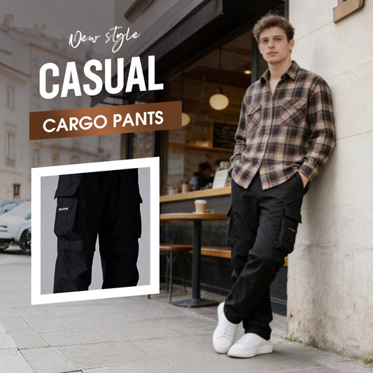 👖 50 % DE RÉDUCTION EN CE MOMENT ! 🛠️ Pantalon stretch pour homme avec poches – Poches multiples et taille à cordon – Pantalon droit décontracté – Idéal pour le travail, les voyages ou les journées actives 🏃‍♂️