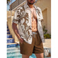 🏝️👔 PROMO FLASH 50% ! Set Vacances Homme – Chemise & Short Imprimé Tropical, Léger & Respirant – Look Plage & Détente ☀️