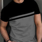 👕 -50% MAINTENANT ! 🎨 T-shirt homme color block col rond – Coton doux, coupe moderne, parfait pour le quotidien, le sport ou les sorties casual ✨