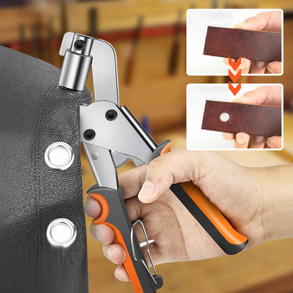 🔧🔥 -50% ! Pince à Œillets Bâches 220mm – Construction Métallique Durable Résiste Pression Tissus Épais, Poignée Ergonomique Anti-Fatigue Installation Rapide Facile, Polyvalente Bâche Cuir Vinyle DIY · 4 Kits ✨