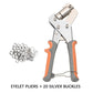 🔧🔥 -50% ! Pince à Œillets Bâches 220mm – Construction Métallique Durable Résiste Pression Tissus Épais, Poignée Ergonomique Anti-Fatigue Installation Rapide Facile, Polyvalente Bâche Cuir Vinyle DIY · 4 Kits ✨