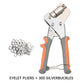 🔧🔥 -50% ! Pince à Œillets Bâches 220mm – Construction Métallique Durable Résiste Pression Tissus Épais, Poignée Ergonomique Anti-Fatigue Installation Rapide Facile, Polyvalente Bâche Cuir Vinyle DIY · 4 Kits ✨