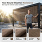 ❄️ Fraîcheur estivale : 50 % de réduction ! ☀️ Voile d'ombrage anti-UV pour jardin et terrasse – Filet d'ombrage respirant avec bords renforcés