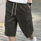 🩳☀️ PROMO FLASH 50% ! Short Cargo Décontracté Homme – Taille Cordon, Multi-Poches, Tissu Polyester Léger, 6 Coloris, Tailles M-3XL, Idéal Randonnée & Été 🔥