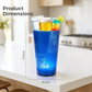 🥤✨ PROMO -50% ! Gobelet LED Lumineux Activé par l'Eau – S'Illumine Automatiquement, Design Scintillant, Plastique Alimentaire Résistant, Idéal Bar Fête KTV · 2 Coloris · 414ml 🎉