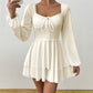 👗 50 % DE RÉDUCTION EN CE MOMENT ! 🎀 Robe-jupe à encolure en cœur pour femme – Volants superposés et dos nu – À la fois espiègle et élégante 🥂
