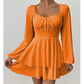 👗 50 % DE RÉDUCTION EN CE MOMENT ! 🎀 Robe-jupe à encolure en cœur pour femme – Volants superposés et dos nu – À la fois espiègle et élégante 🥂