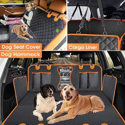 🐶🚗 PROMO FLASH : 50 % DE RÉDUCTION ! Housse de siège arrière imperméable pour chien – Polyester imperméable, revêtement antidérapant et grandes poches de rangement pour un habitacle protégé et organisé à chaque voyage ✨