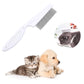 🐾 Achetez-en 1, obtenez 1 GRATUIT ! 🛁 Peigne Multifonction pour Animaux – Élimination des Taches de Larmes & des Puces avec Aiguilles Fines en Acier Inoxydable ✨