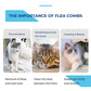 🐾 Achetez-en 1, obtenez 1 GRATUIT ! 🛁 Peigne Multifonction pour Animaux – Élimination des Taches de Larmes & des Puces avec Aiguilles Fines en Acier Inoxydable ✨