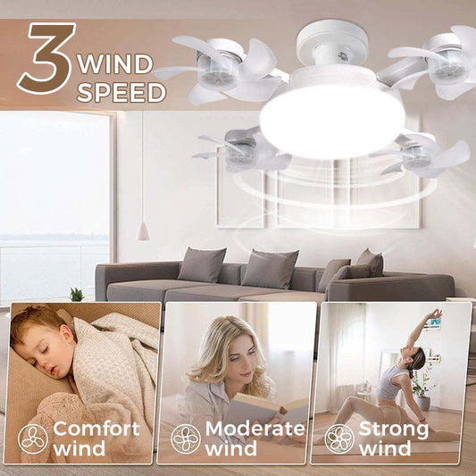 💡⏰ Dernier Jour | Ventilateur Plafond Culot E27 LED 2en1 -50%
