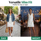 👗 66% DE RÉDUCTION 💥 Robe slim fit col bénitier – Sans manches & poches latérales – Polyvalente, parfaite pour le bureau ou les soirées – élégante et confortable ✨🌸