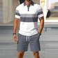 👕 PROMO -50% ! 💥 Set 2 Pièces Chemise & Short Homme Imprimé Numérique – Tissu Premium Respirant, Coupe Athlétique, Infroissable · 5 Coloris · S–6XL ✨ 2 Achetés = Livraison Gratuite