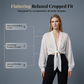 👗 50% DE RÉDUCTION ⏰ Cardigan mousseline nœud frontal – Tissu transparent & manches bouffantes – 7 coloris, tailles S–2XL – parfait pour un look romantique ou chic ✨🌸🌿