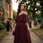 👗 Robe fluide sans manches à encolure asymétrique – design minimaliste, jupe ample et allure élégante, idéale pour les occasions spéciales et le quotidien avec élégance 🌙