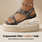 🎁Nouveauté 50% DE RÉDUCTION💥Sandales Plates Ethniques Femme Style Mule