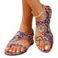 🎁Nouveauté 50% DE RÉDUCTION💥Sandales Plates Ethniques Femme Style Mule
