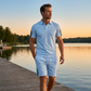Ensemble Short et T-Shirt À Manches Courtes Décontracté pour Homme