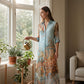 👗 56% DE RÉDUCTION 🌺 Robe longue imprimée bohème – coupe fluide, col V et boutons devant – tissu léger et respirant – idéale pour les belles journées d’été